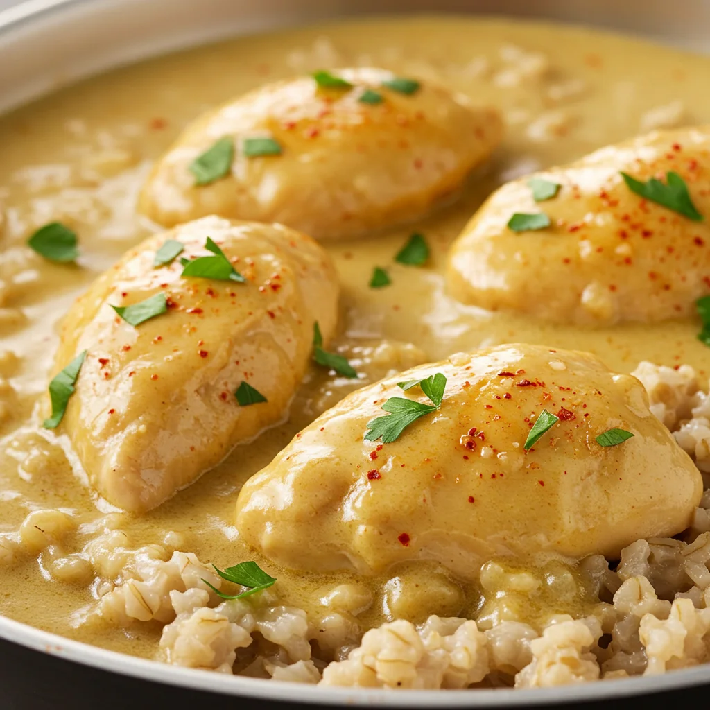 Romige Kip met Havermout