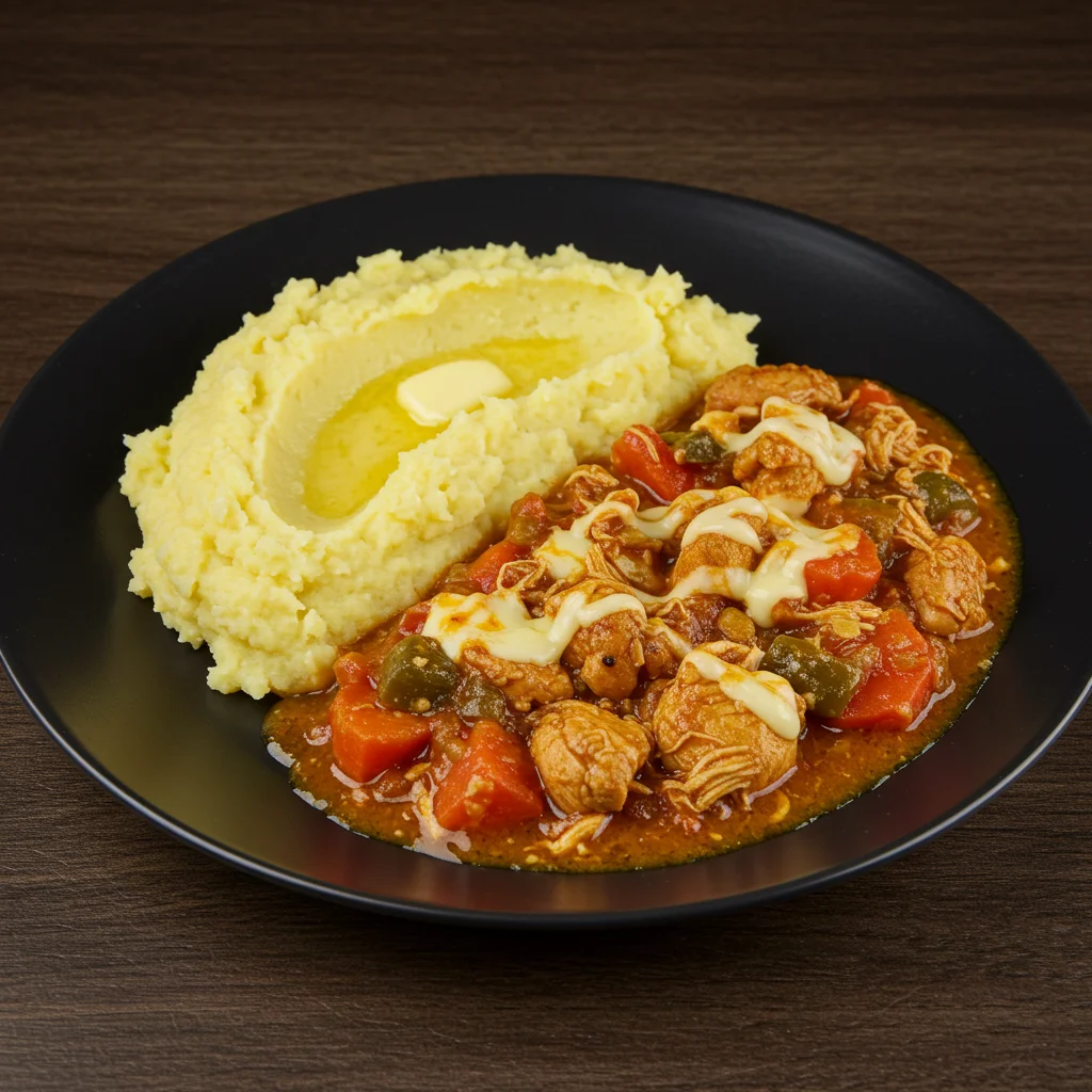 Kipovenschotel met Zoete Aardappelpuree